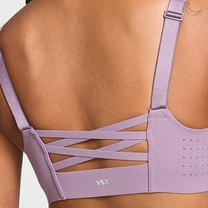 VSX Purple Zip-Front Sports Bra